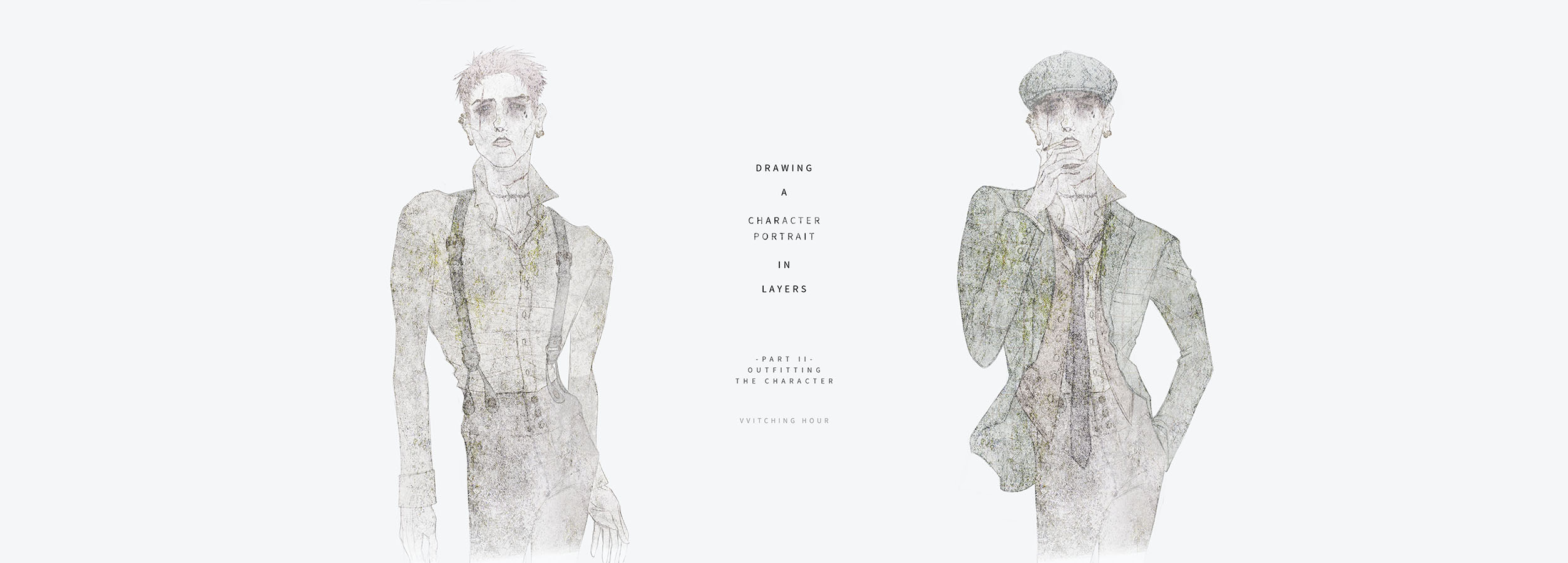 Drawing a Character Portrait in Layers – Part II – Creating the Base Character